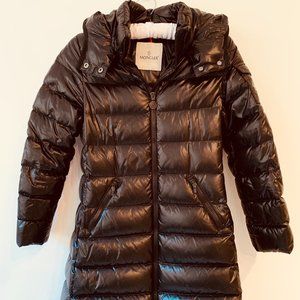 Moncler Girl's Long Jacket with hood